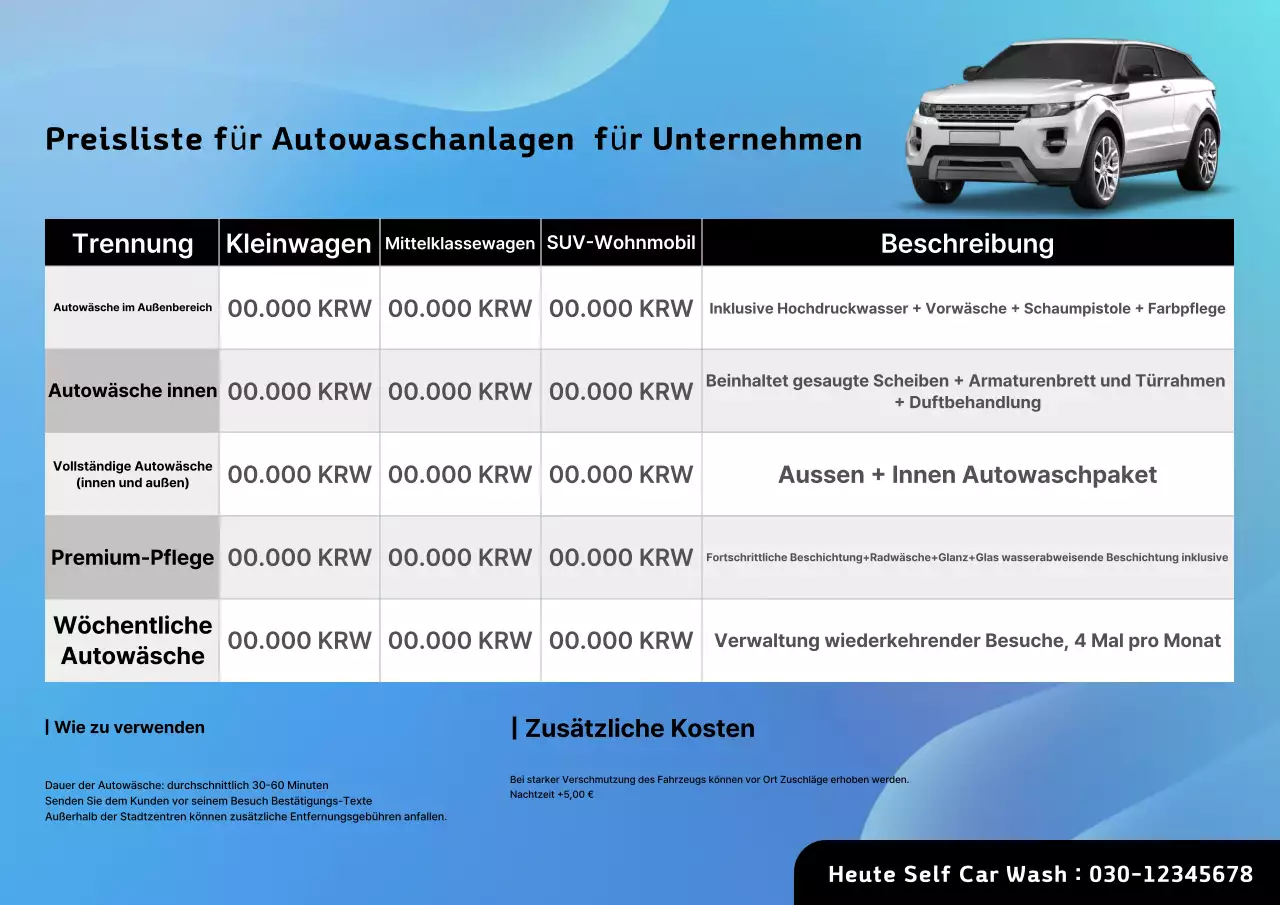Leitfaden zum Autowaschservice von Sky Blue Clean