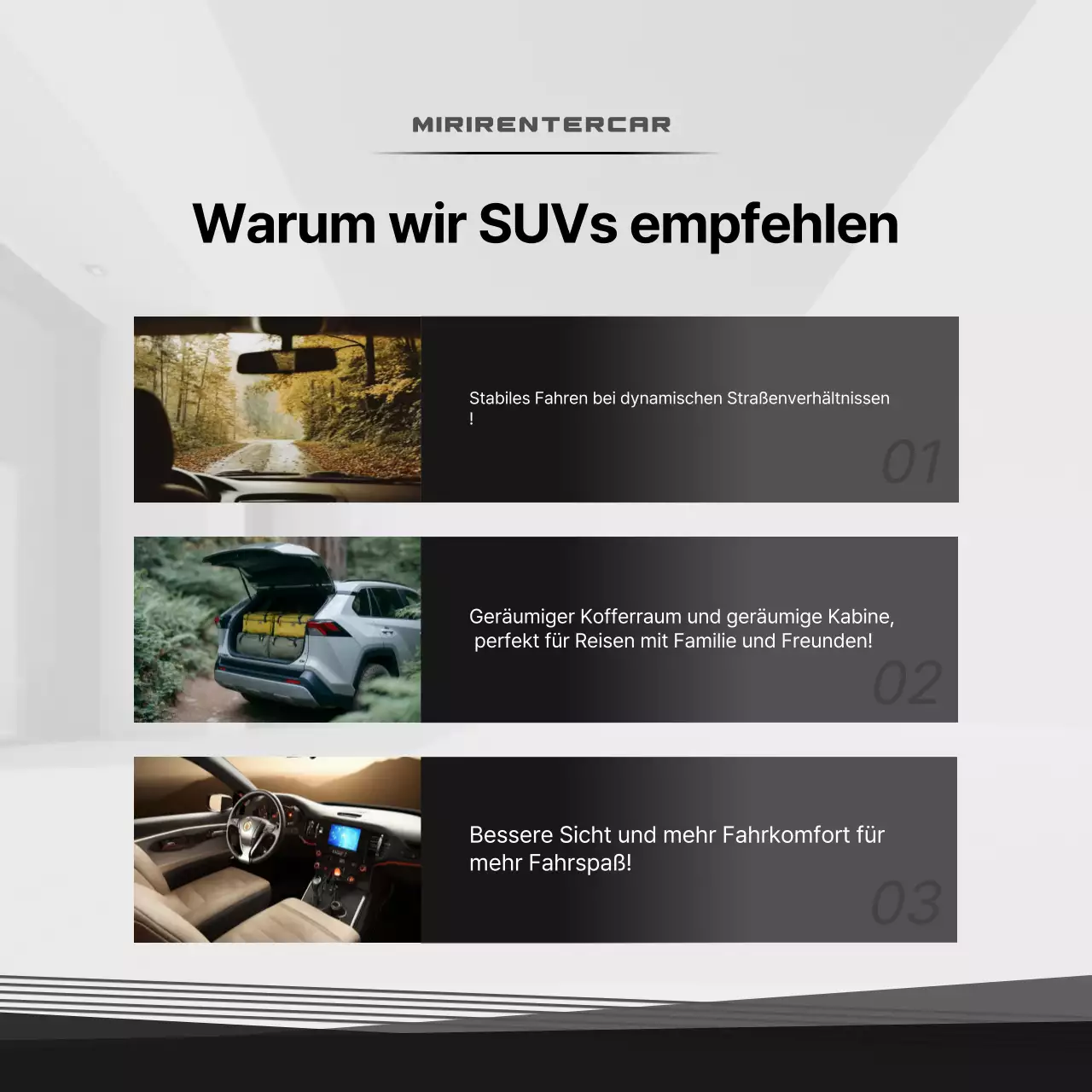 Weiße moderne Autowerbung