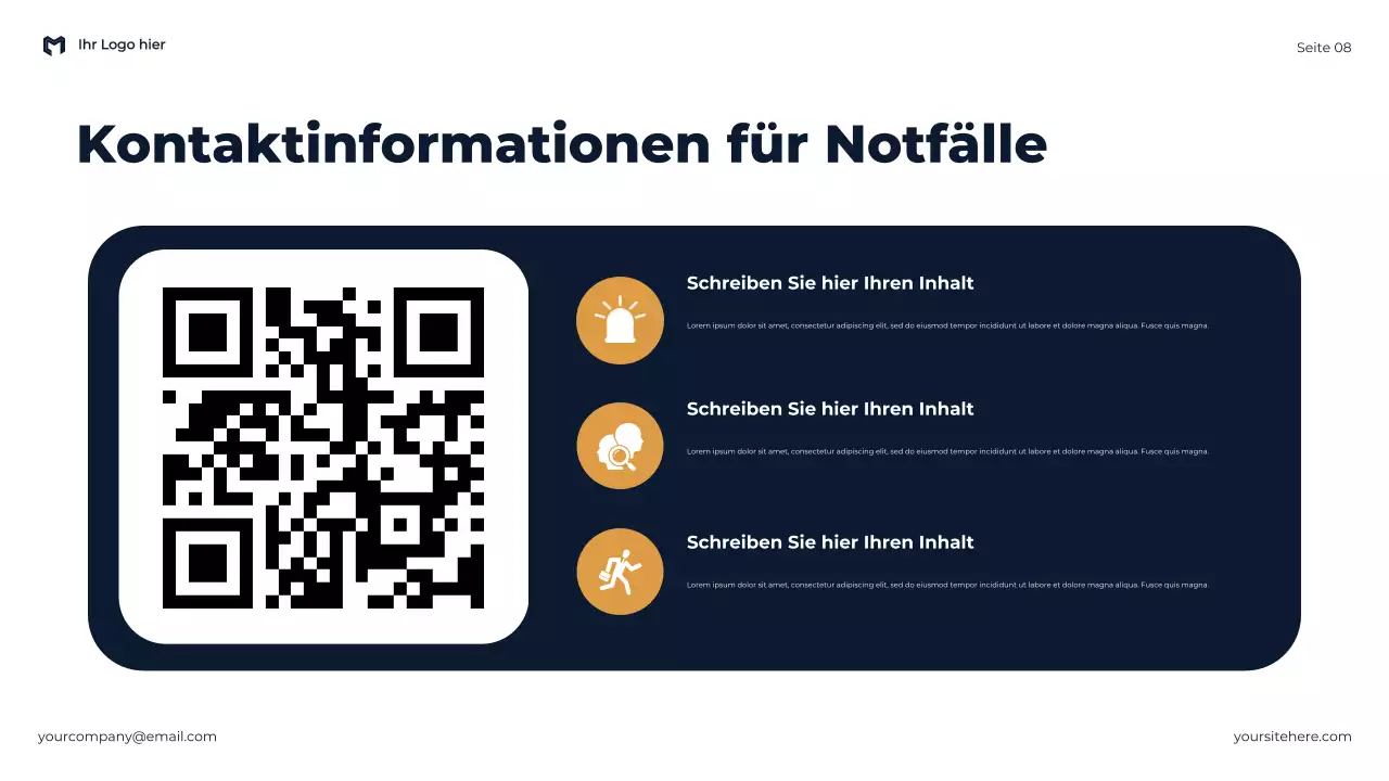 Blue Modern: Die Bedeutung von Sicherheit und Notfallbereitschaft – Präsentation