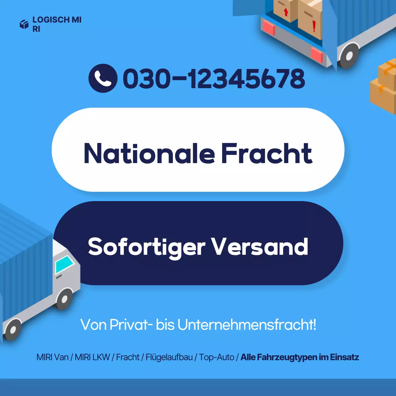 Blue Baby Frachttransport-Aktion