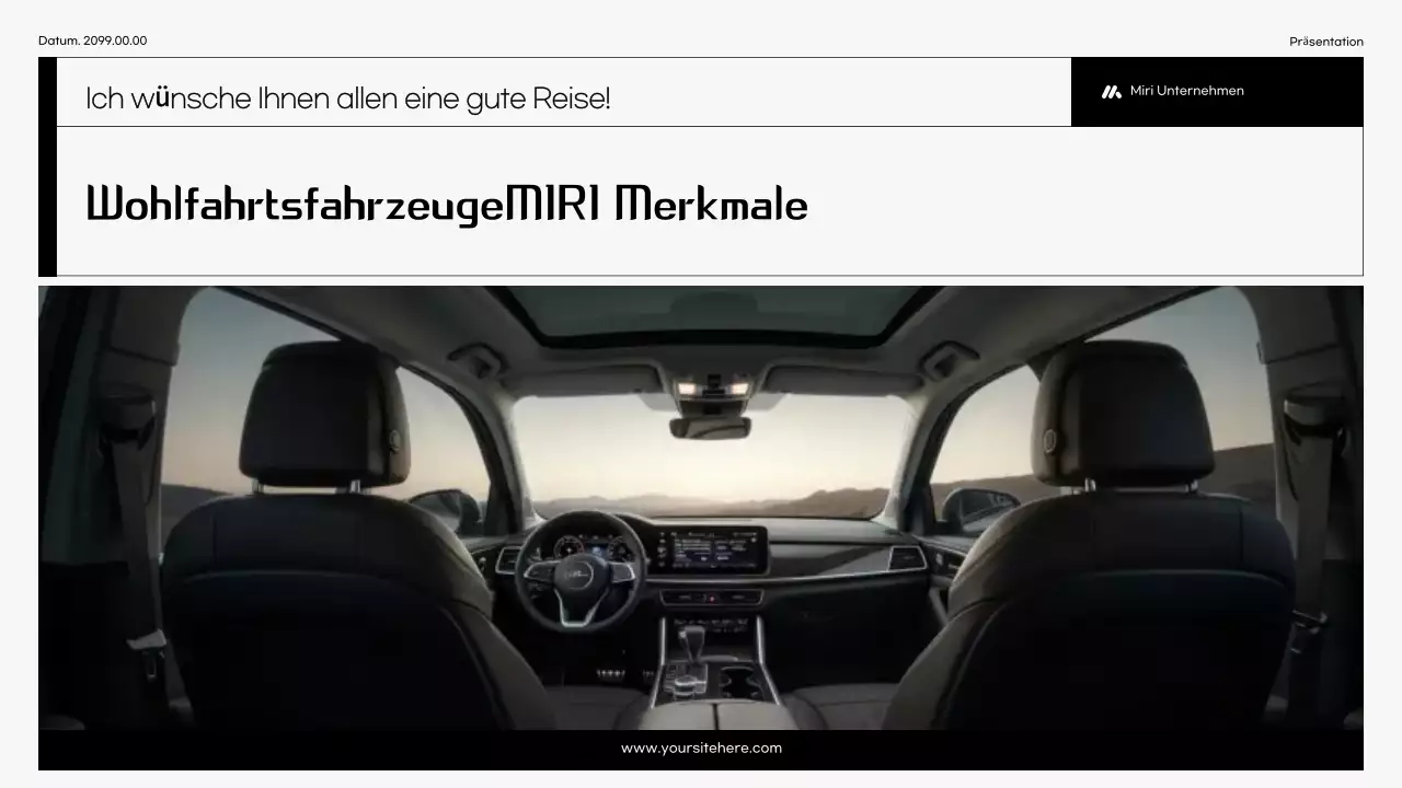 Schwarze moderne Autowerbung