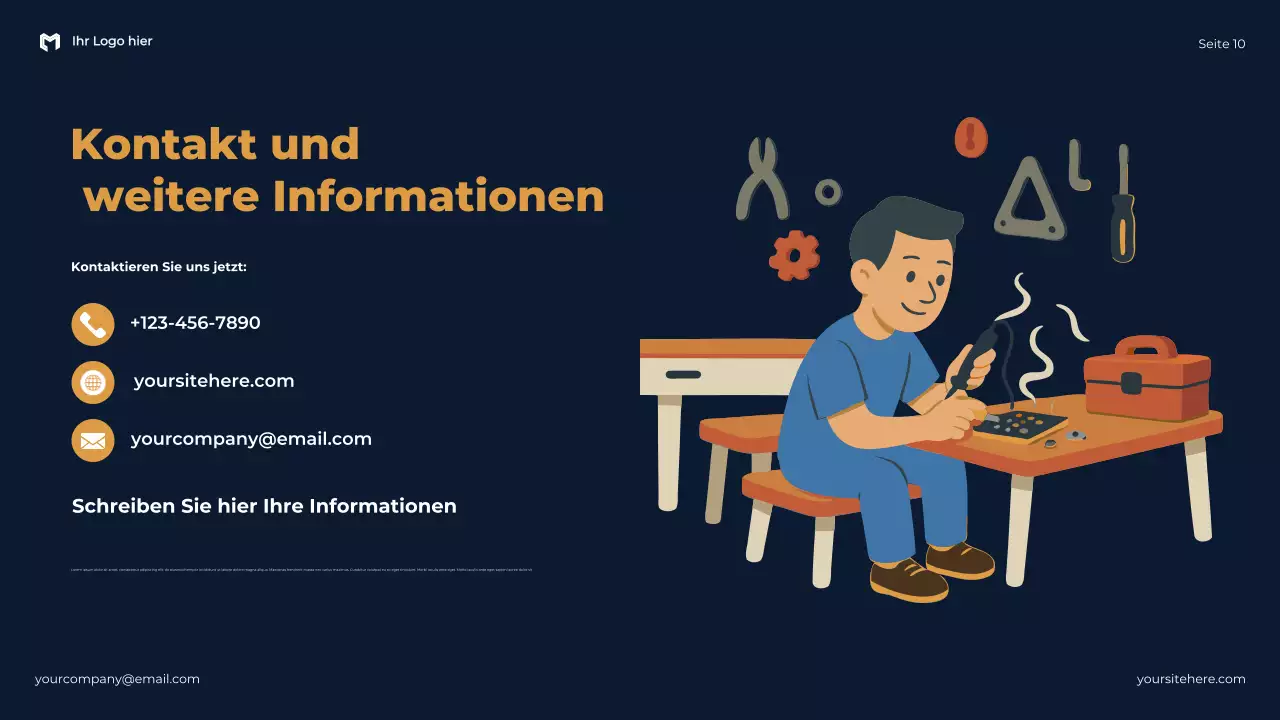 Blue Modern: Die Bedeutung von Sicherheit und Notfallbereitschaft – Präsentation