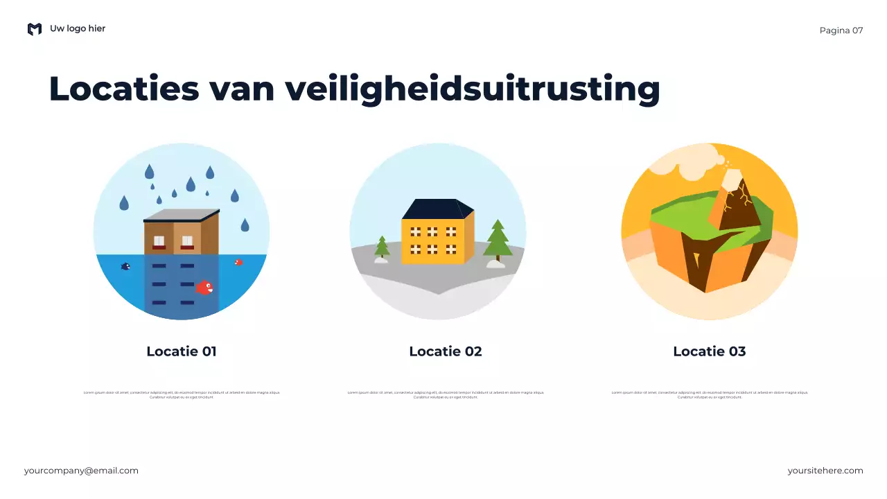 Blue Modern Het belang van veiligheid en noodparaatheid Presentatie