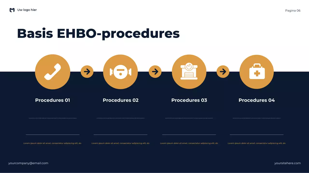 Blue Modern Het belang van veiligheid en noodparaatheid Presentatie