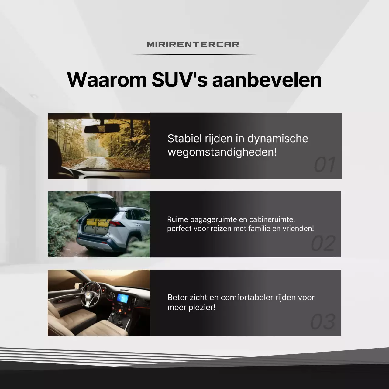 Witte moderne auto-advertentie