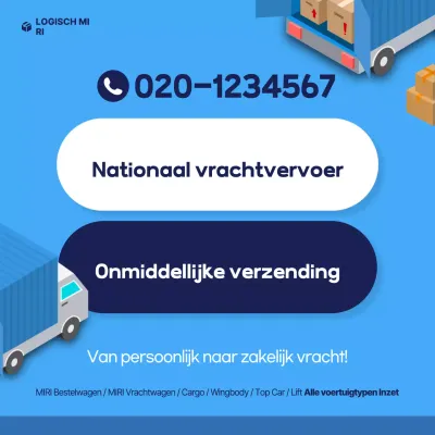 Blue Baby Cargo Transport Promotie