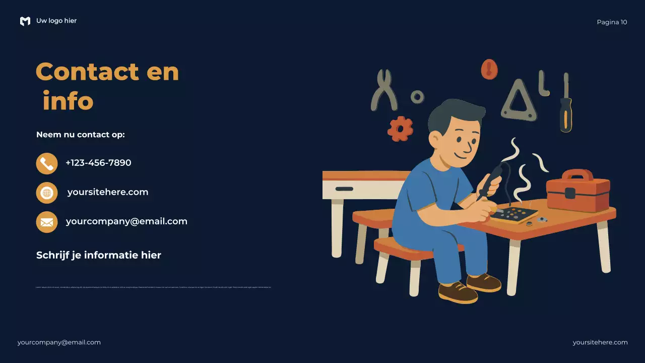 Blue Modern Het belang van veiligheid en noodparaatheid Presentatie