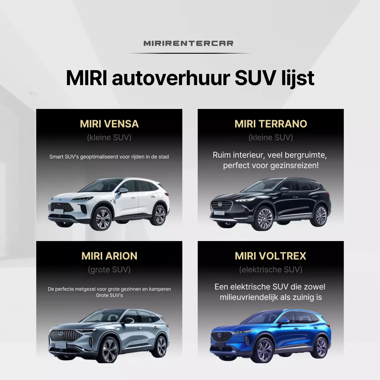 Witte moderne auto-advertentie