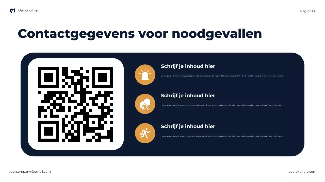 Blue Modern Het belang van veiligheid en noodparaatheid Presentatie