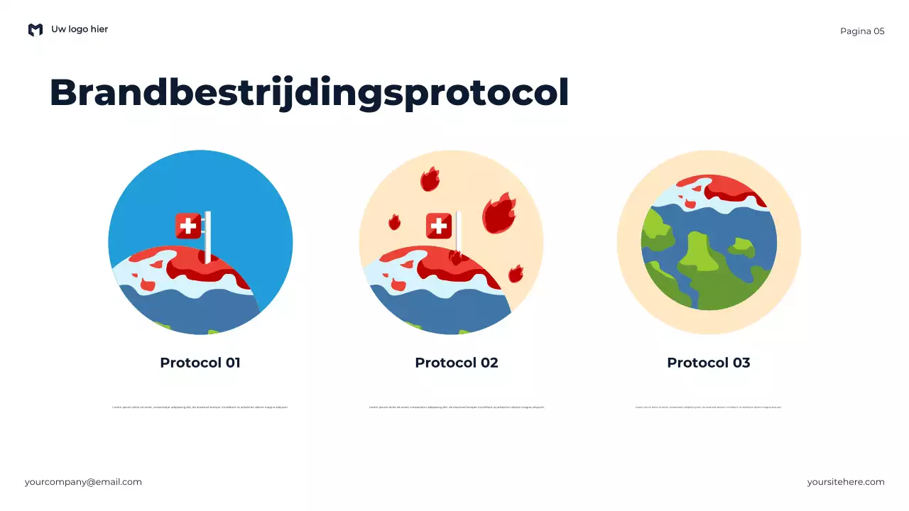 Blue Modern Het belang van veiligheid en noodparaatheid Presentatie