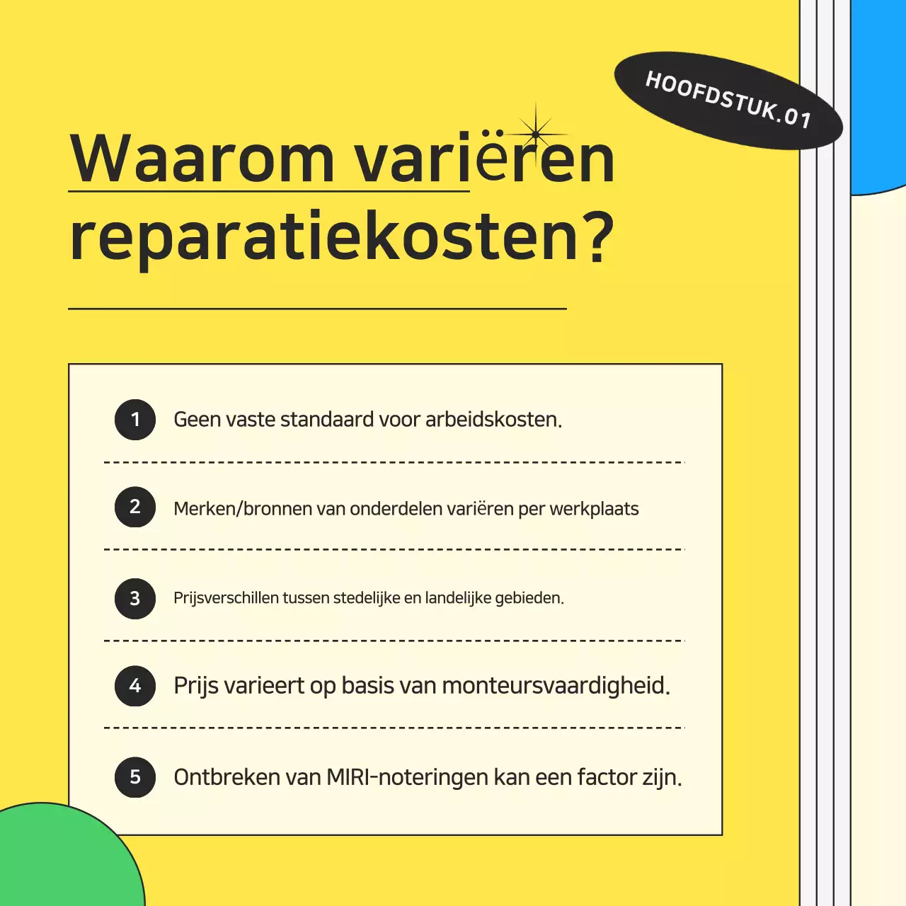 Gele kitscherige motorreparatie-advertentie