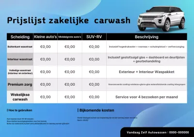 Sky Blue Clean Autowas Servicegids