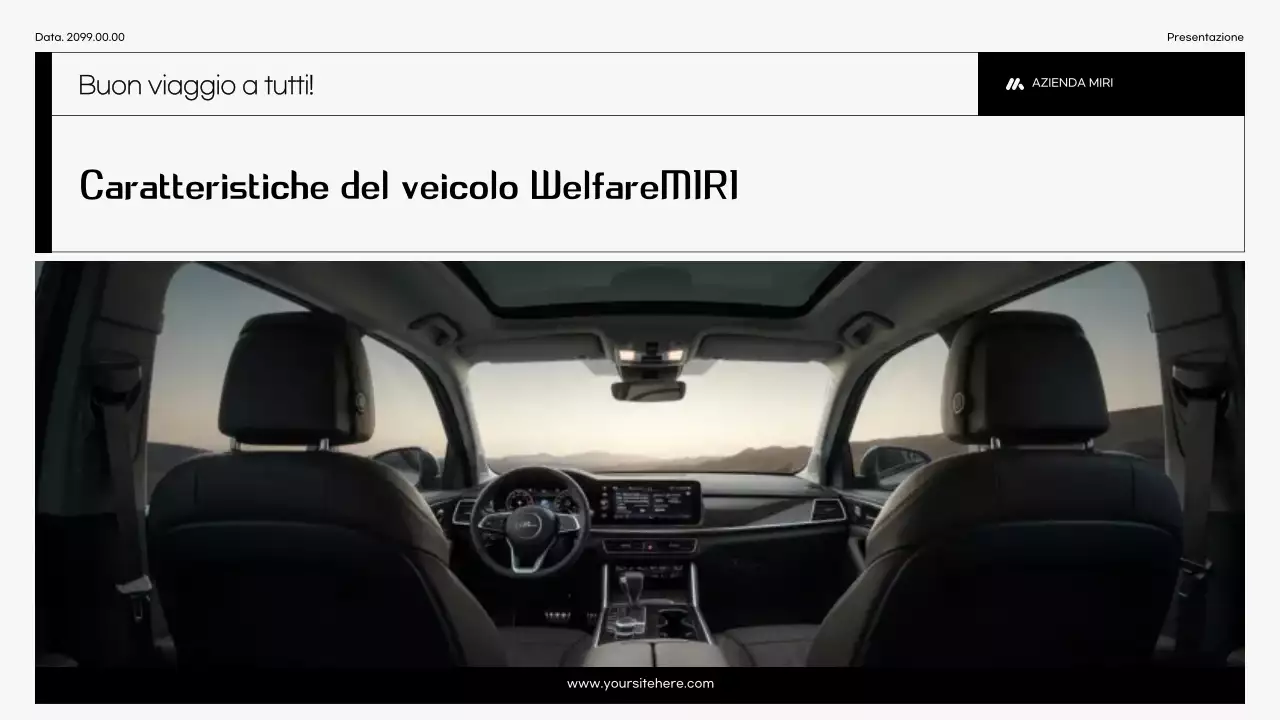 Pubblicità di un'auto moderna nera