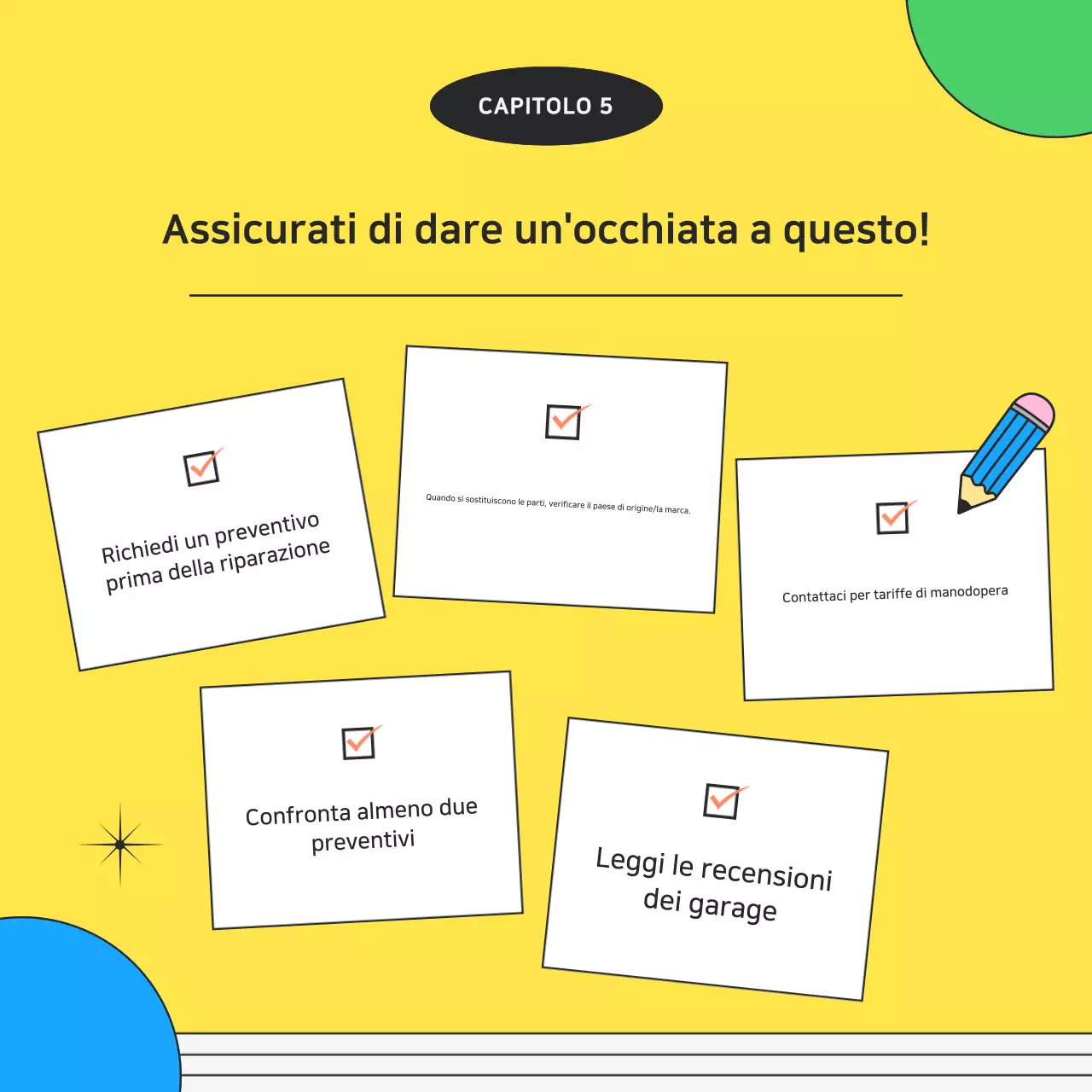 Annuncio kitsch giallo per la riparazione di motociclette