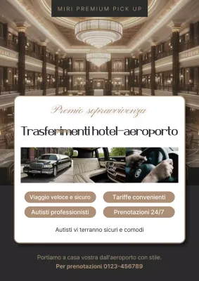 Promozione del servizio di trasferimento aeroportuale di lusso