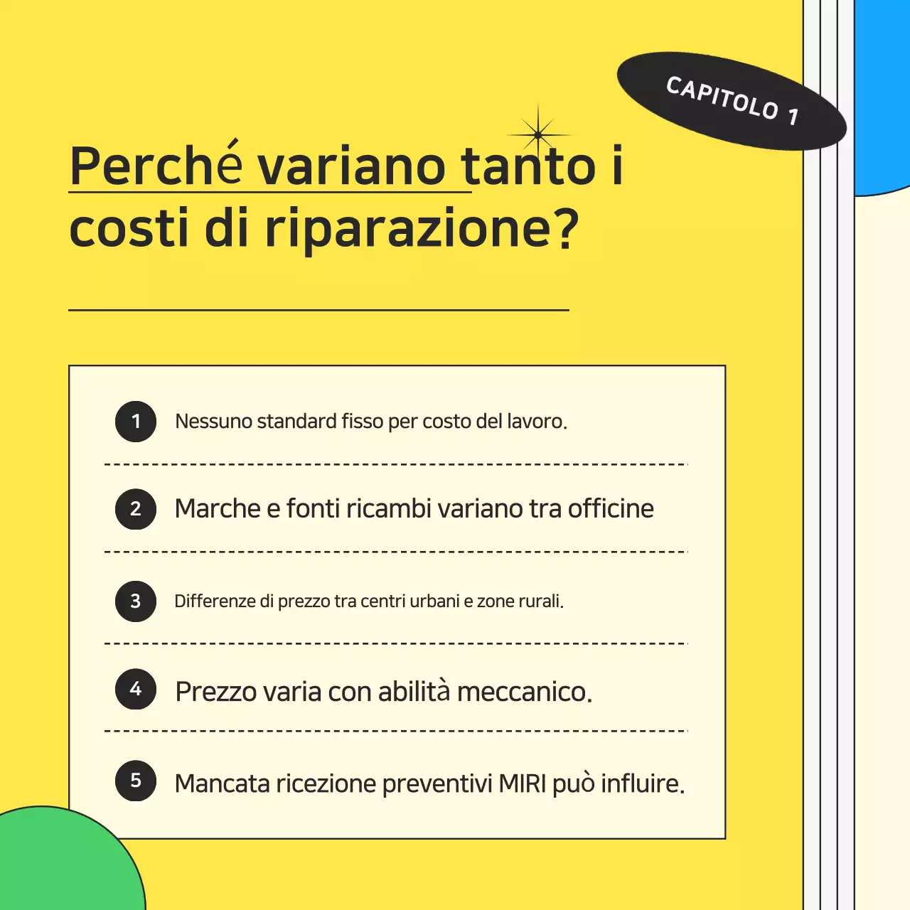 Annuncio kitsch giallo per la riparazione di motociclette