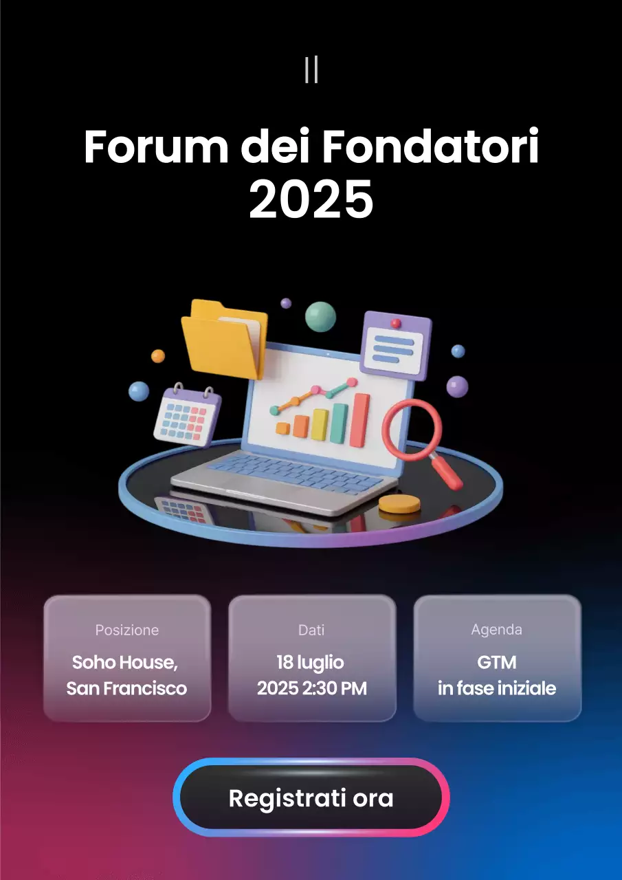 Registrazione aziendale in stile 3D sfumato