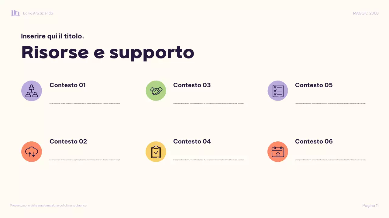 Presentazione illustrativa viola "Trasformare insieme il clima scolastico"