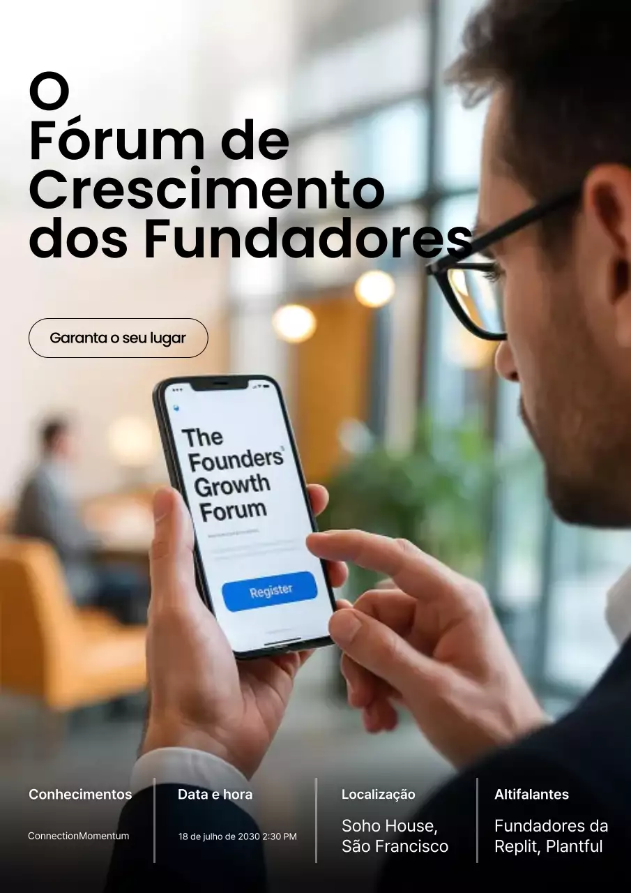 Convite para o Fórum de Negócios Modernos Negros