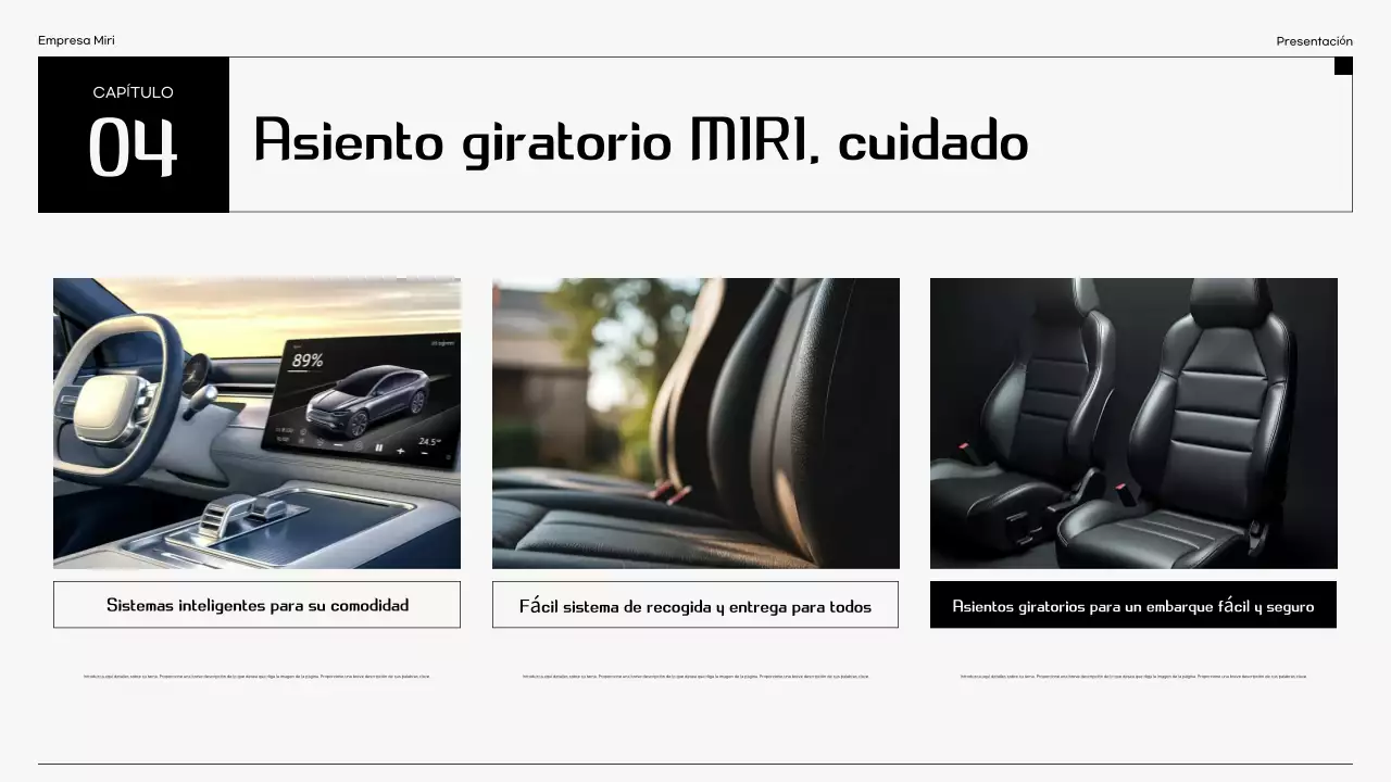 Anuncio de coche moderno negro