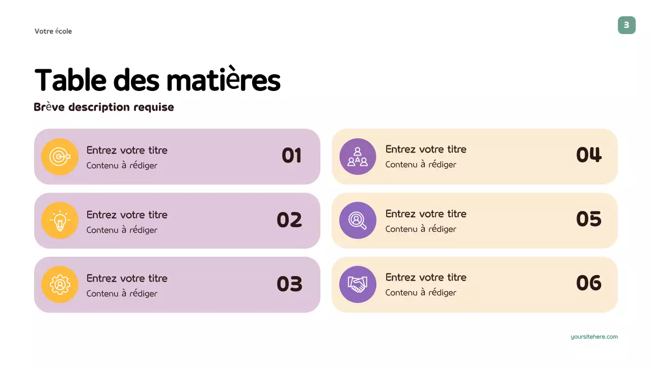Présentation du guide éducatif ludique violet