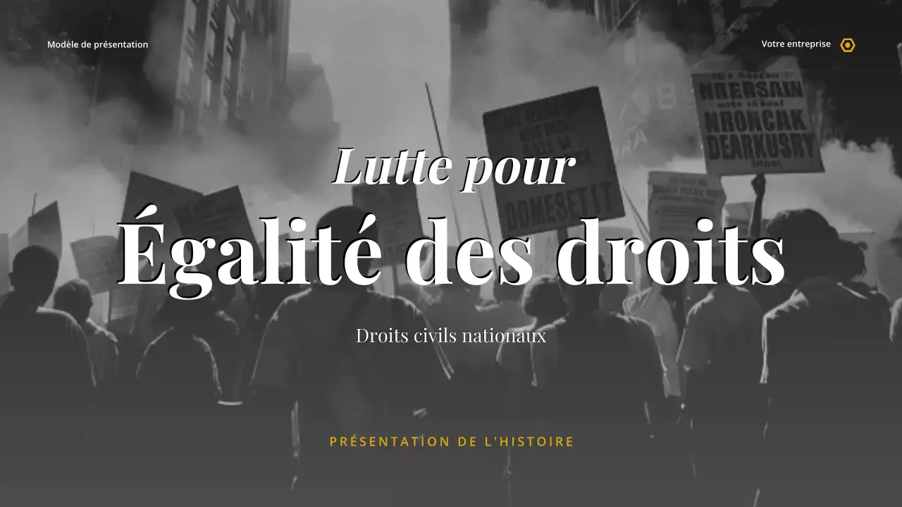 Présentation de l'égalité historique grise