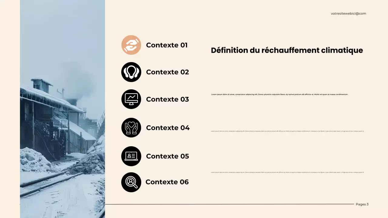 Présentation du réchauffement climatique moderne