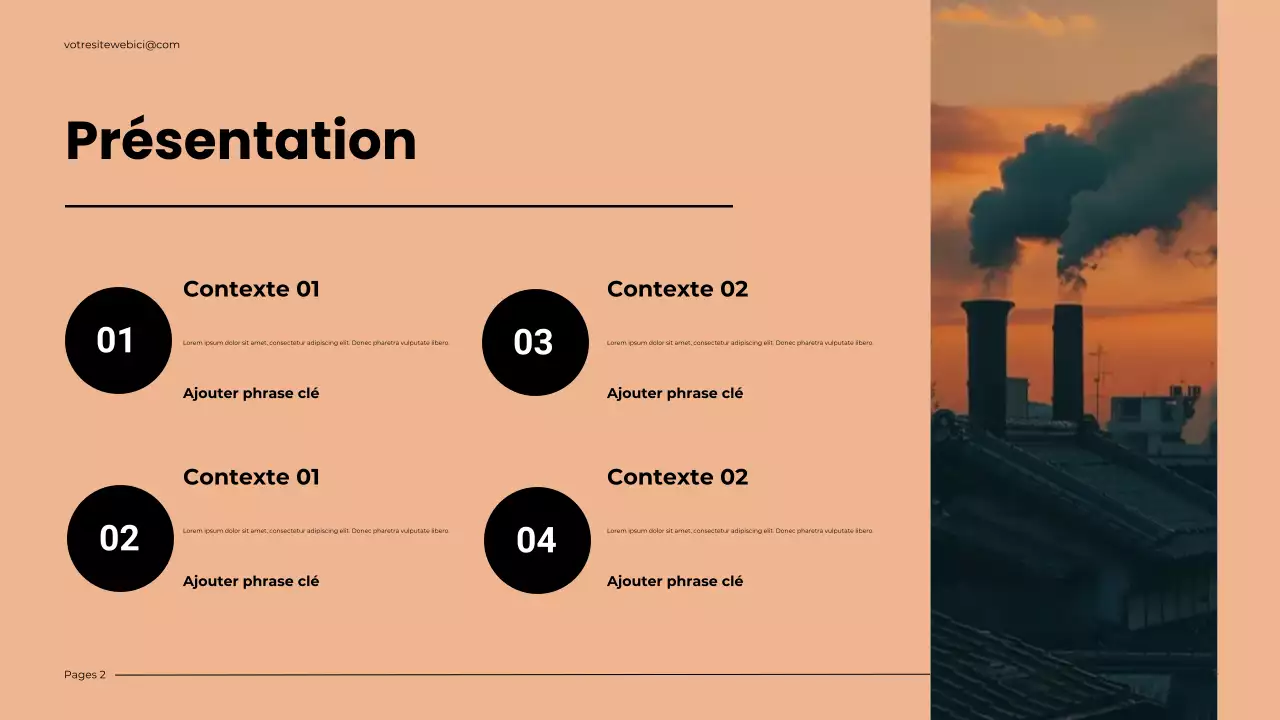 Présentation du réchauffement climatique moderne