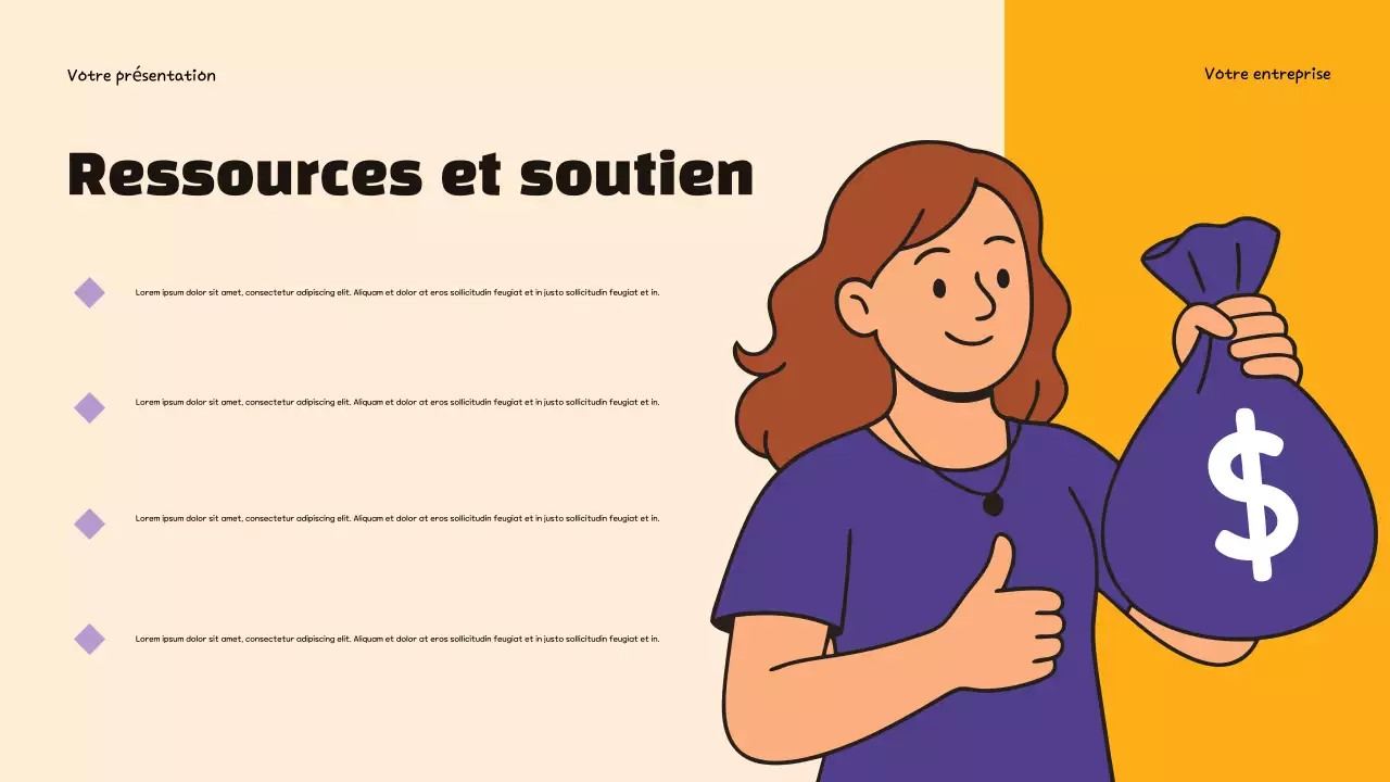 Présentation infographique sur la budgétisation tendance violette