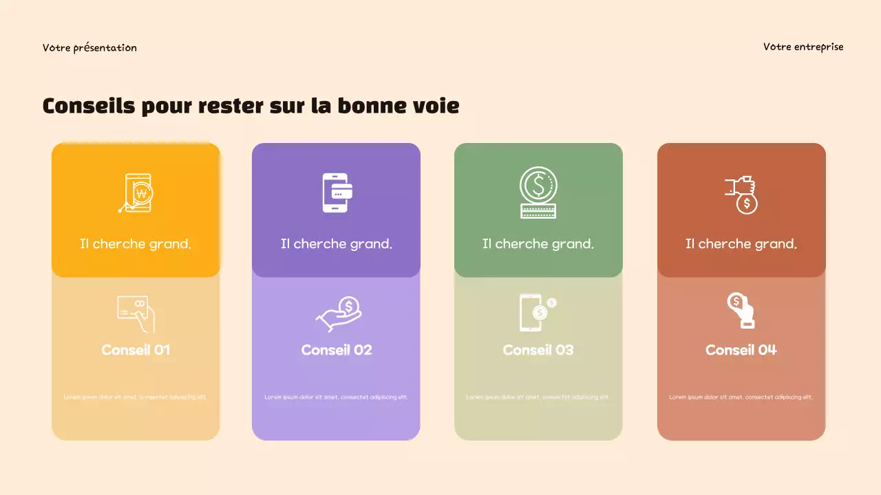 Présentation infographique sur la budgétisation tendance violette