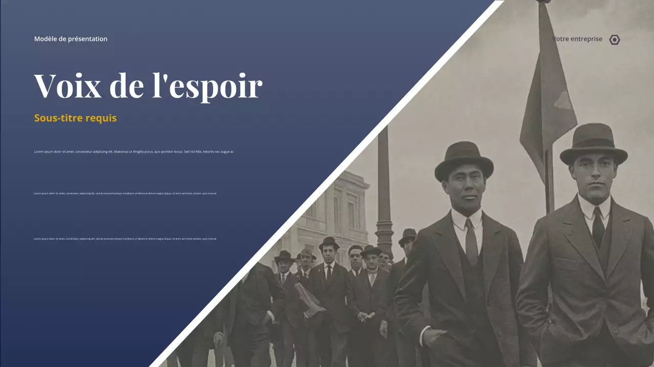 Présentation de l'égalité historique grise