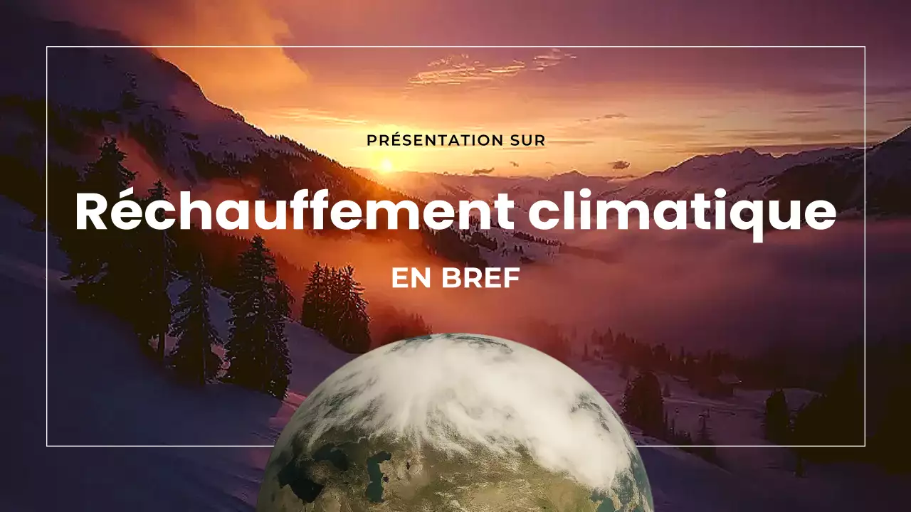 Présentation du réchauffement climatique moderne