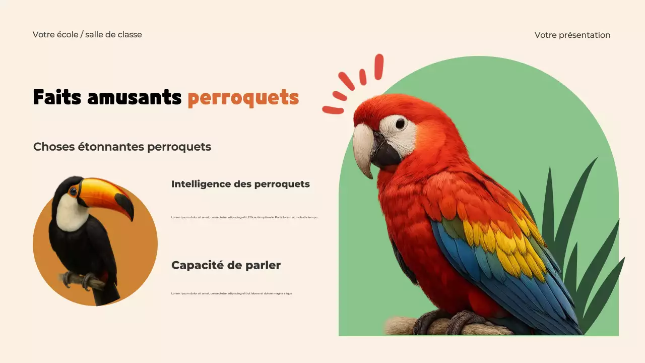Modèle de présentation d'animaux ludiques
