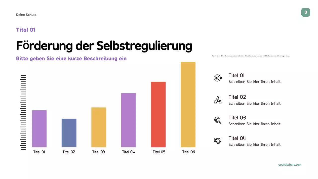Lila spielerischer Bildungsleitfaden Präsentation