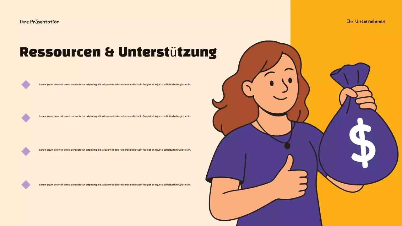 Lila Trendy Budgeting Infografik Präsentation