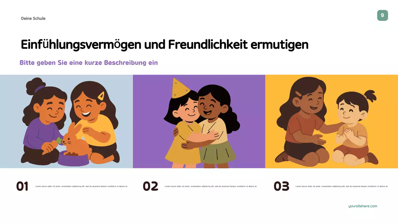 Lila spielerischer Bildungsleitfaden Präsentation