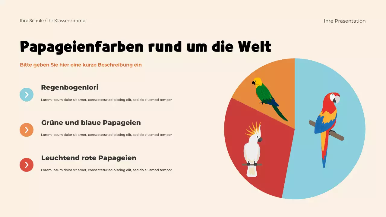 Verspielte Tiere Vorlage Präsentation