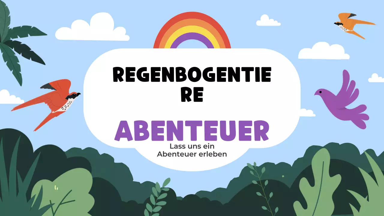 Verspielte Tiere Vorlage Präsentation