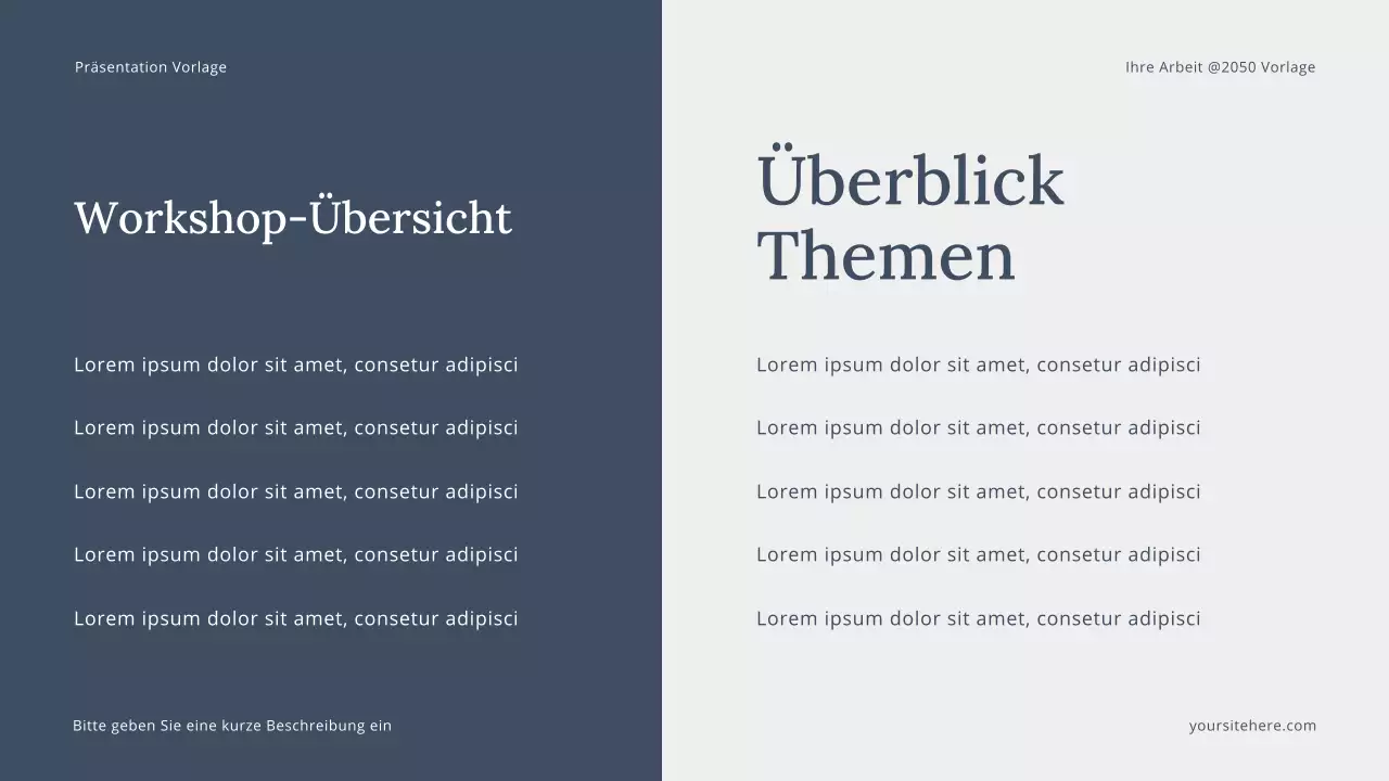 Graue moderne Storytelling-Präsentation