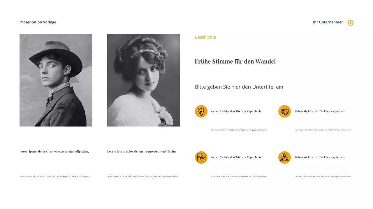 Graue historische Gleichheitspräsentation