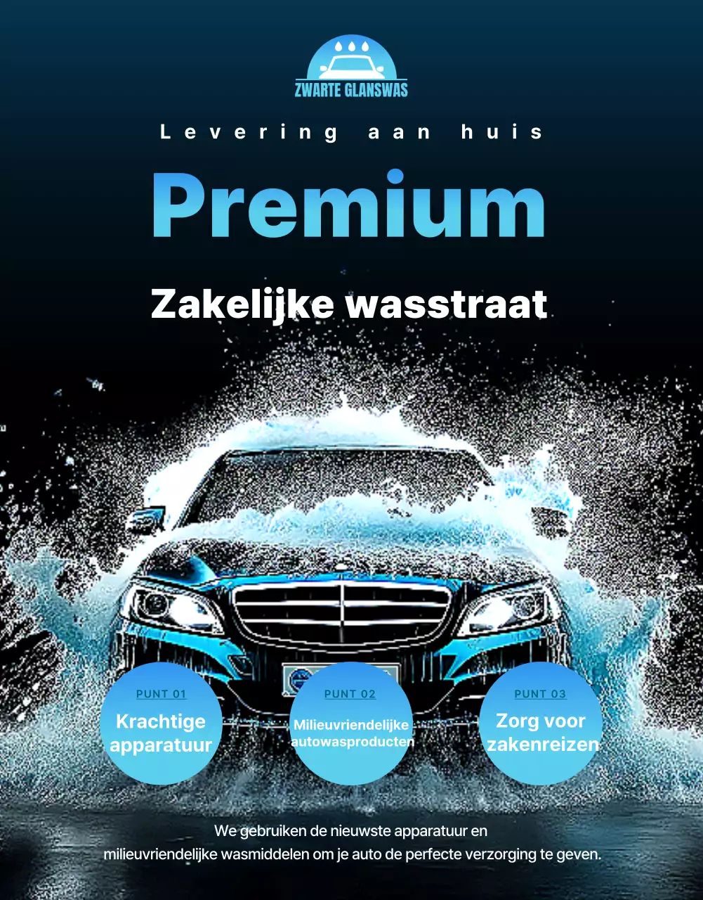 Advertentie voor Blue Modern Car Wash
