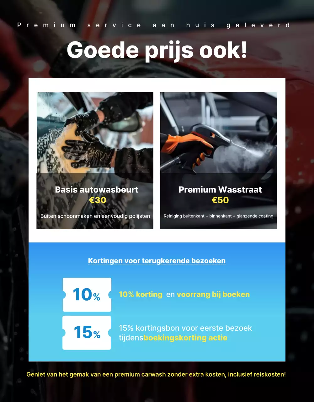 Advertentie voor Blue Modern Car Wash