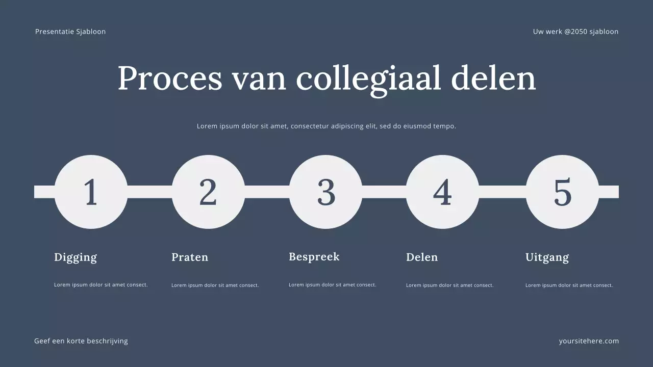 Grijze moderne vertelpresentatie