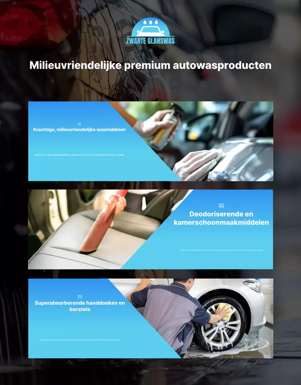 Advertentie voor Blue Modern Car Wash