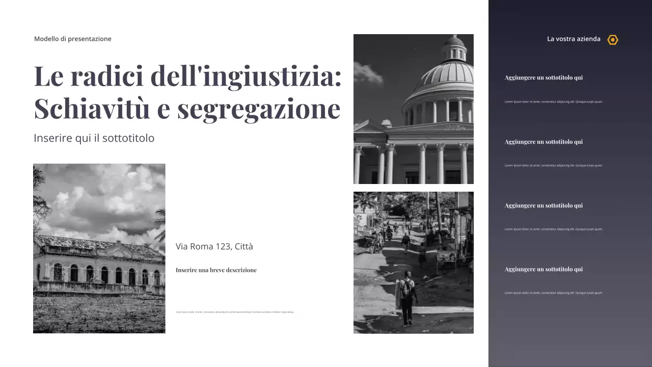 Presentazione sull'uguaglianza storica dei grigi