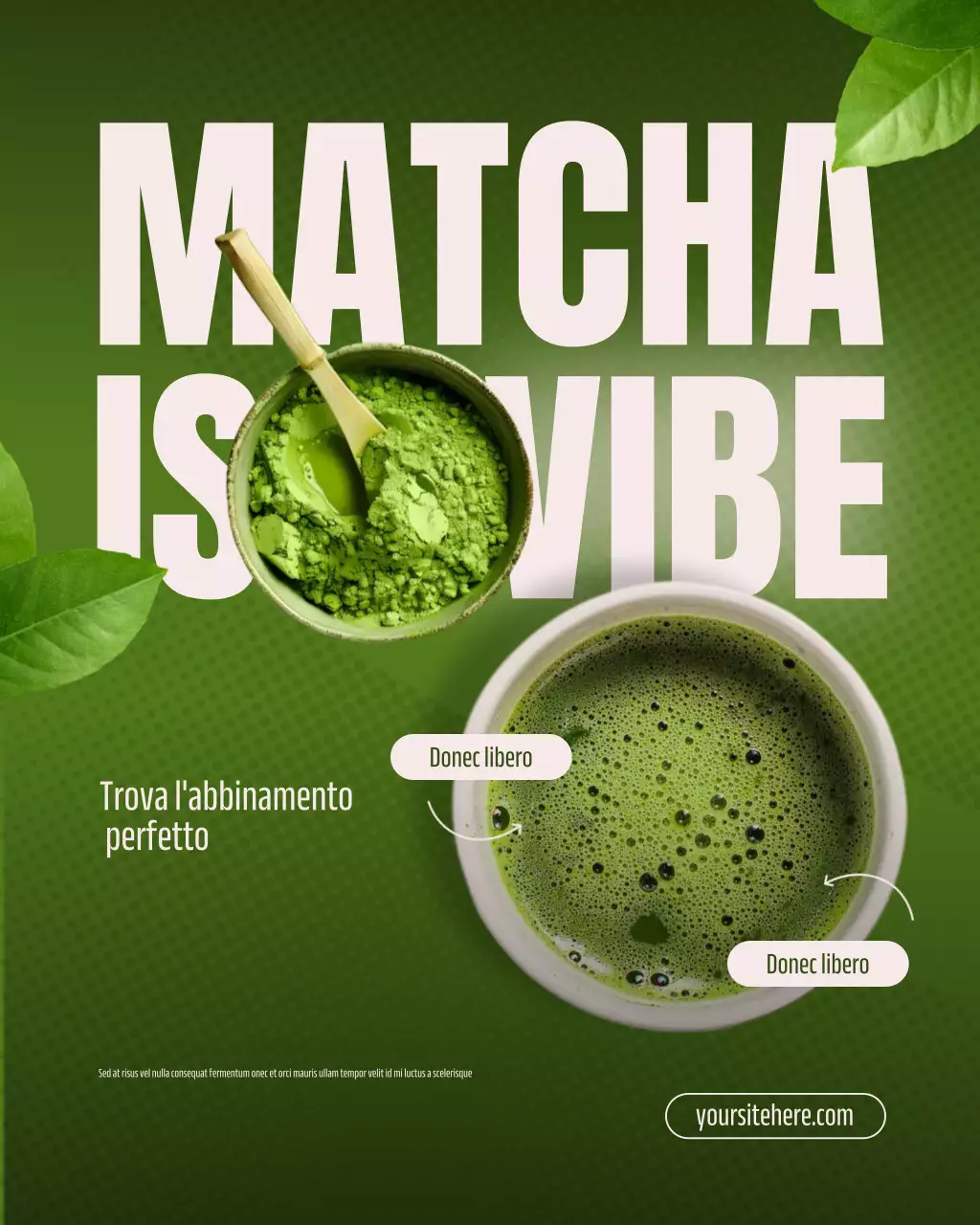 Post di Instagram sulla promozione del Green Modern Matcha