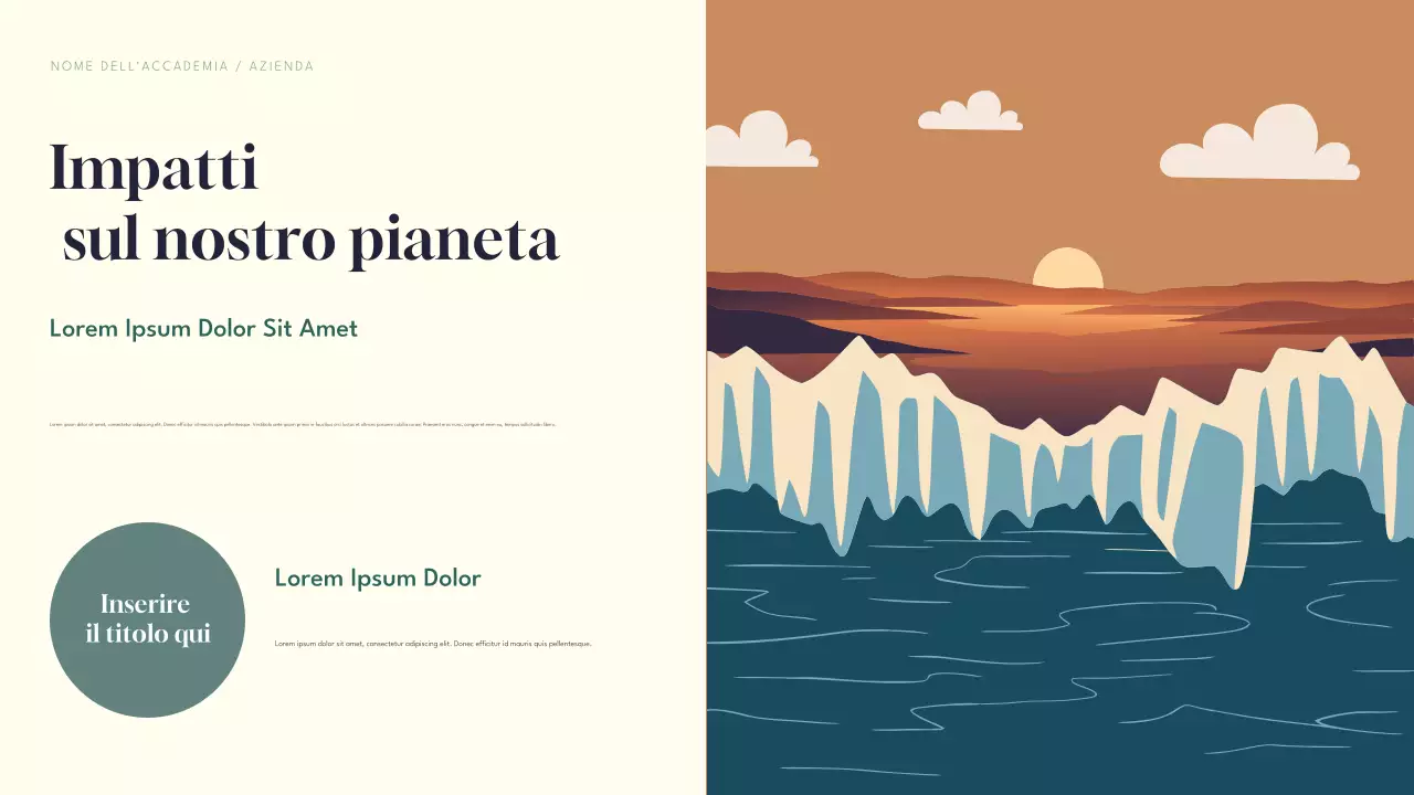 Presentazione infografica sul riscaldamento globale