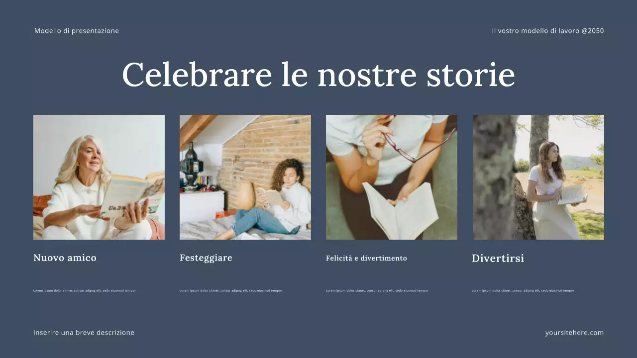 Presentazione di Grey Modern Storytelling