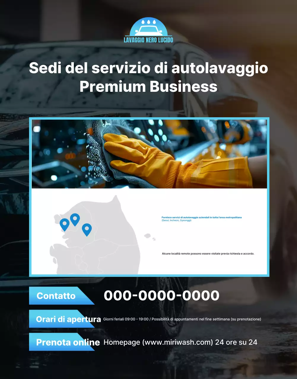 Pubblicità di Blue Modern Car Wash