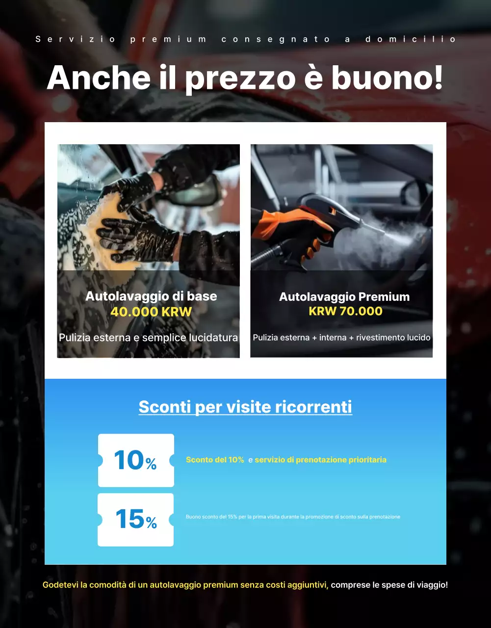 Pubblicità di Blue Modern Car Wash